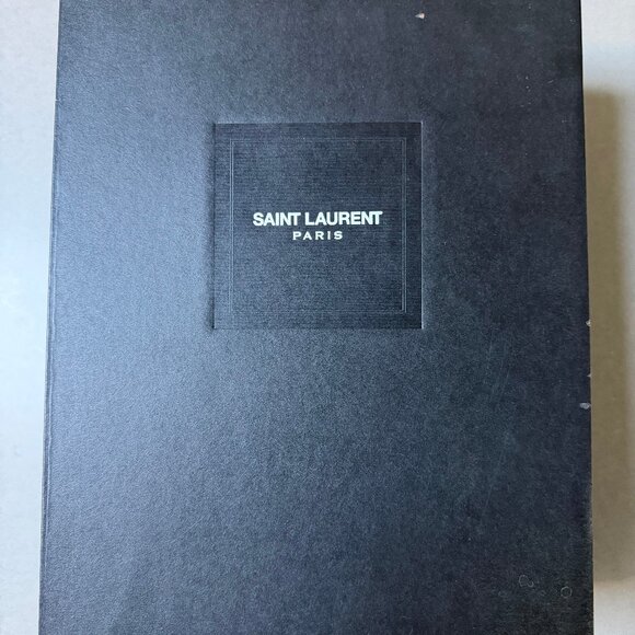 Saint Laurent SL/10H White Black Classic Court High Sneakers Sz 41 barely worn - Picture 8 of 12